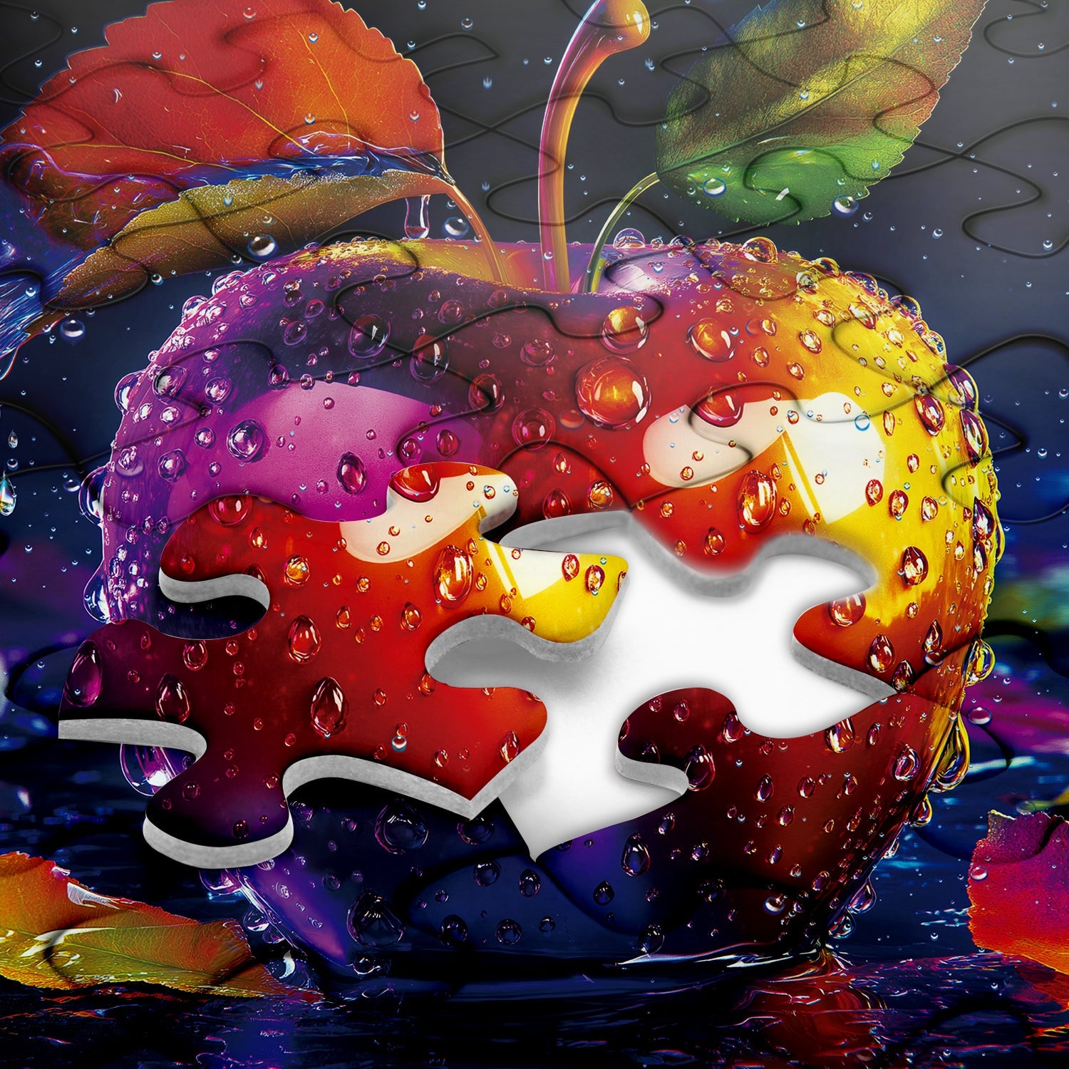 Rain Drop Apple Jigsaw Puzzles 1000 piezas
