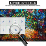 Glasia de vidrieras Jigsaw de follaje Eernal Puzzle 1000 Piezas