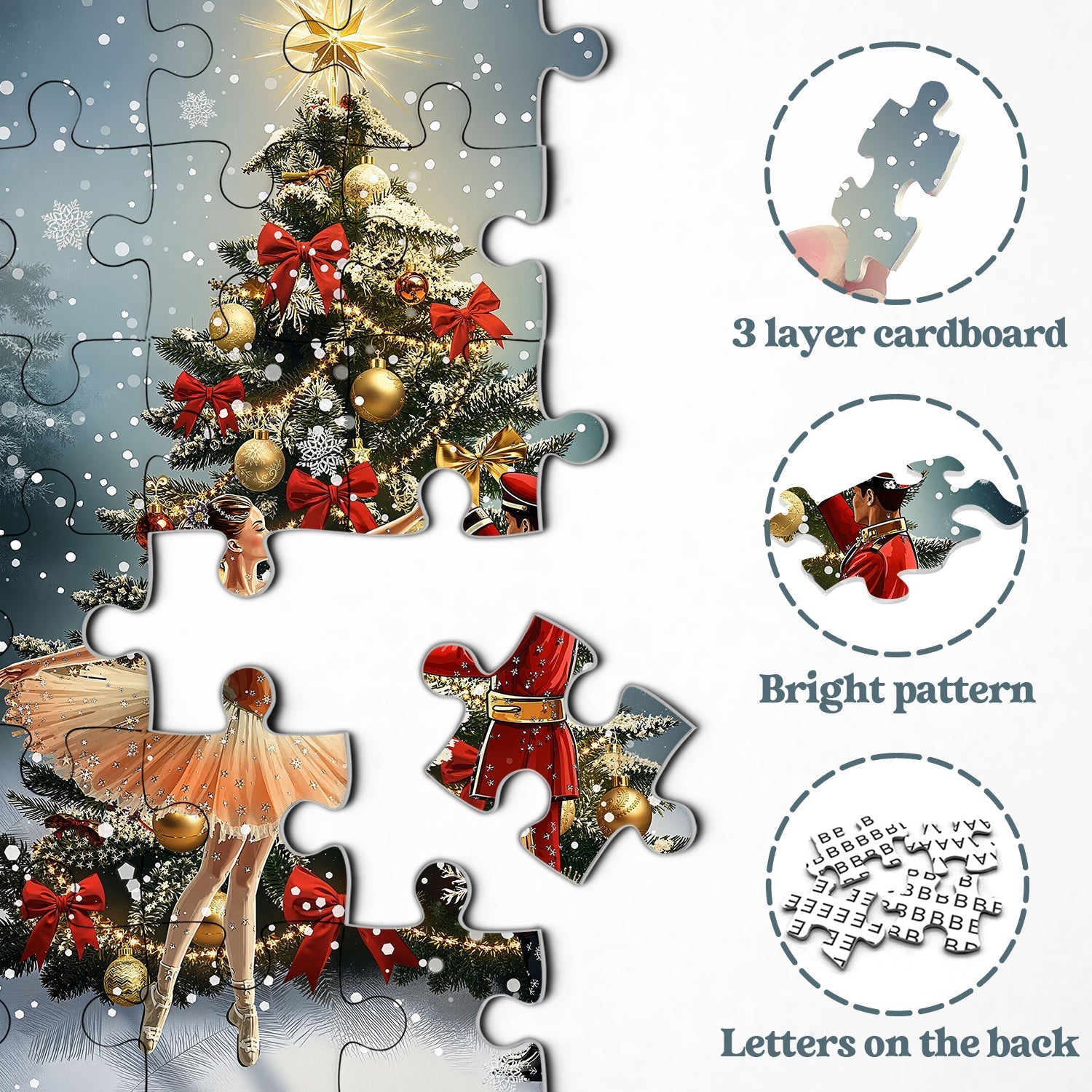 Puzzle Danza Stellata Di Natale 1000 Pezzi