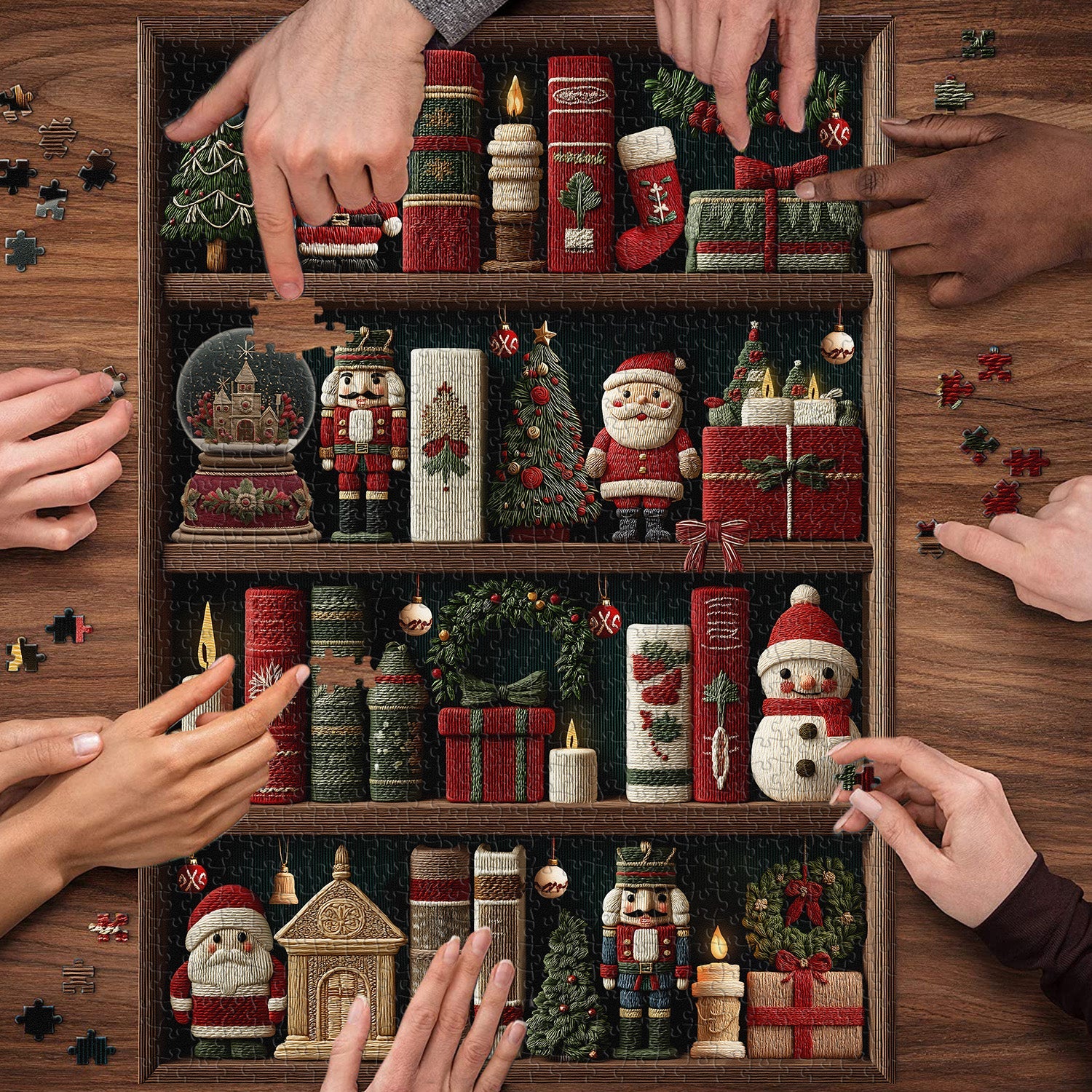 Estantería de Navidad rompecabezas Puzzle 1000 piezas