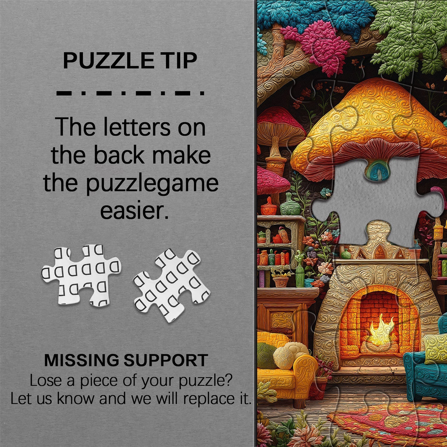 Mushroom House Jigsaw Puzzle 1000 Pieces