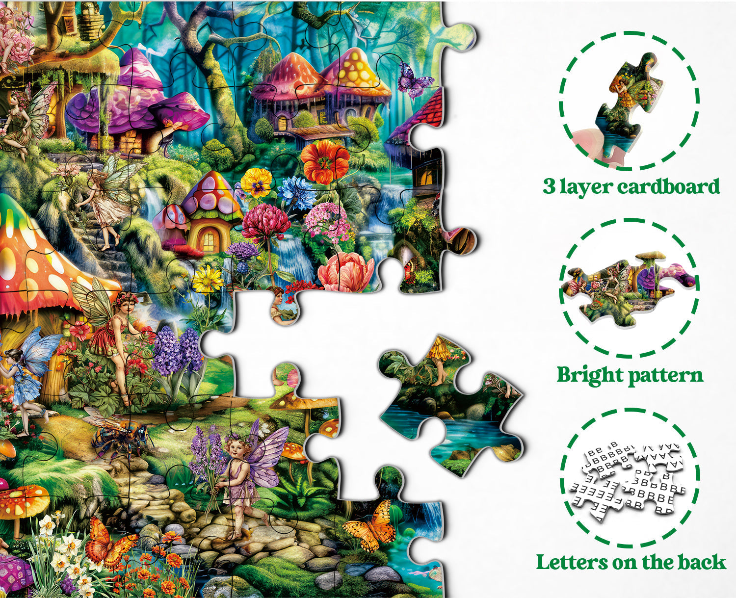 Hadas de las flores Land Jigsaw Puzzle 1000 piezas