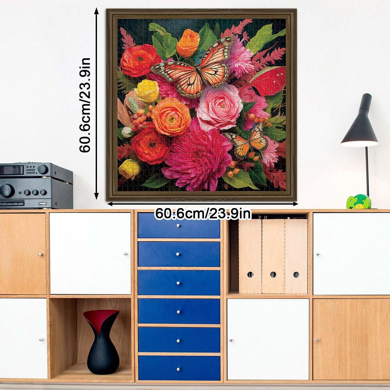 Mariposa y flores rompecabezas rompecabezas 1000 piezas