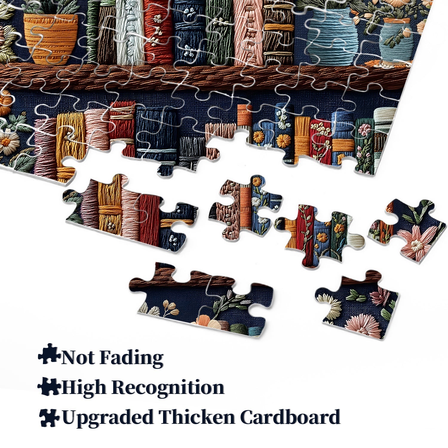Floral Bookshelf Jigsaw Puzzles 1000 Pieces
