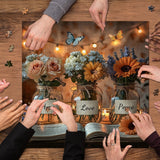 Goscos acogedores Flores Rompecabezas Puzzle 1000 Piezas