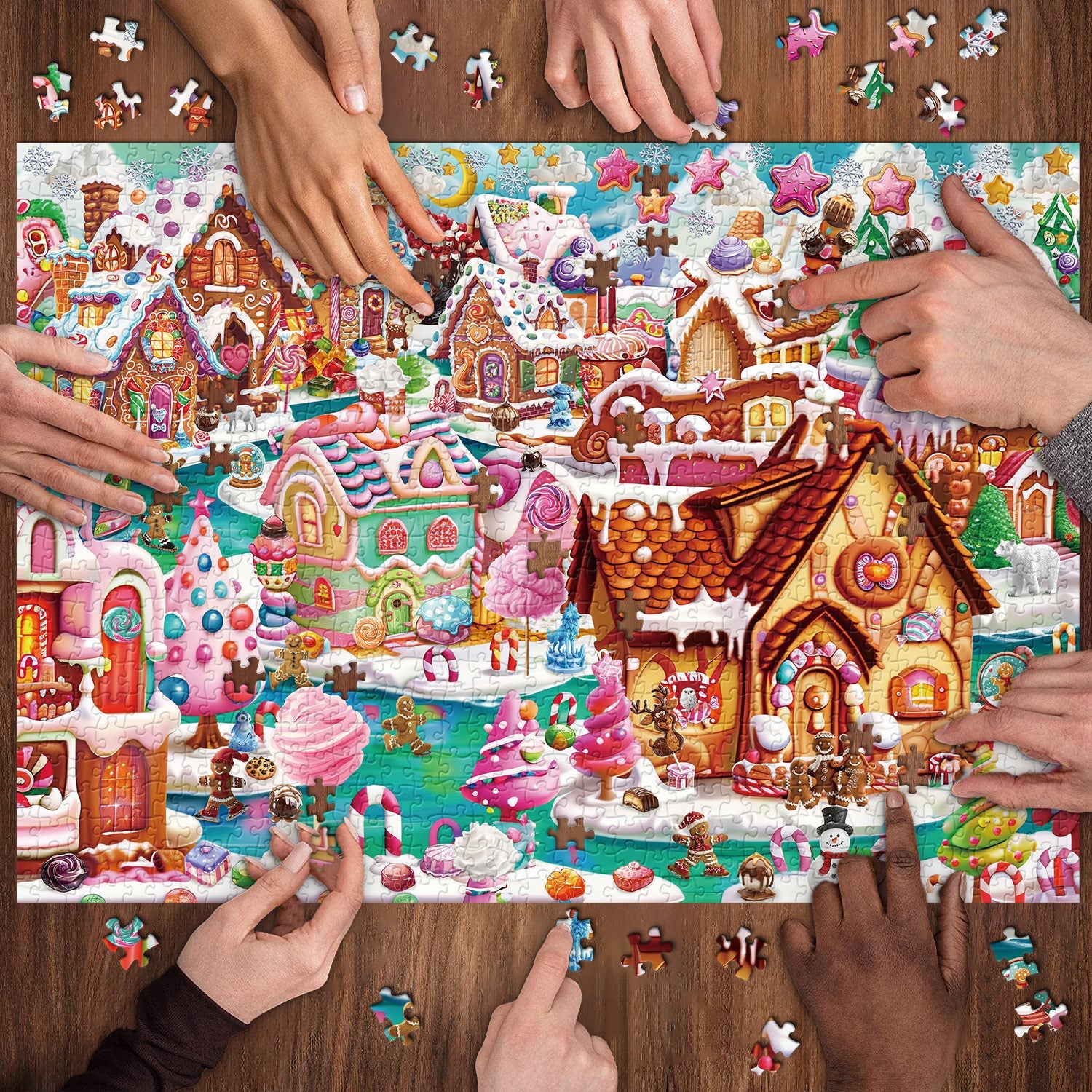 Candy Town Jigsaw Puzzle 1000 piezas