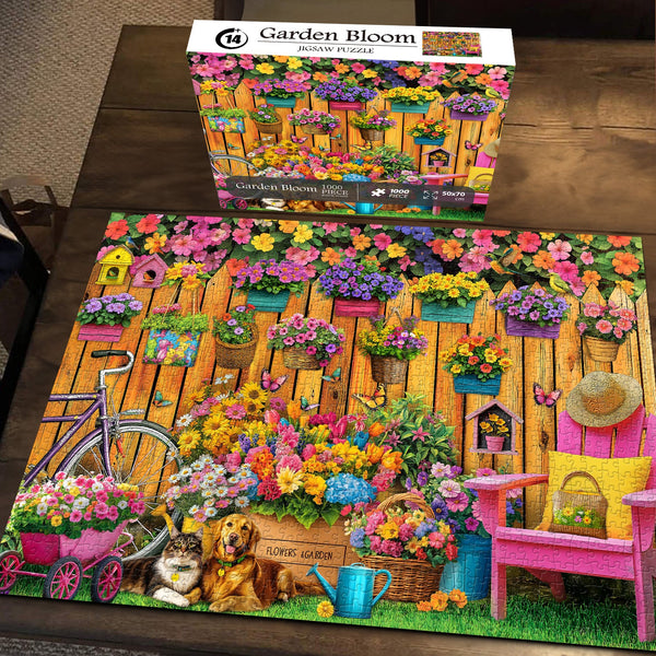 Garden Bloom Jigsaw Puzzle 1000 Pieces – Closeteyes