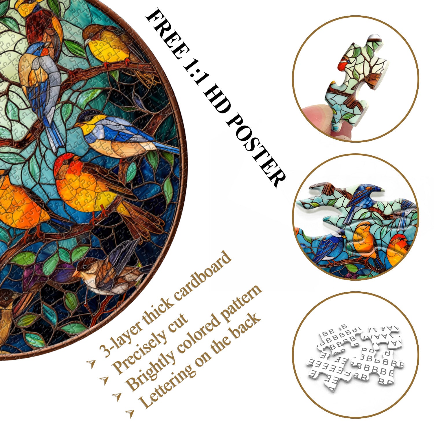 Pielo de vidrieras Rompecabezas