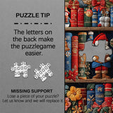 Acogedor estante de navidad rompecabezas 1000 piezas