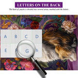 Cat y flores rompecabezas Puzzle 1000 piezas