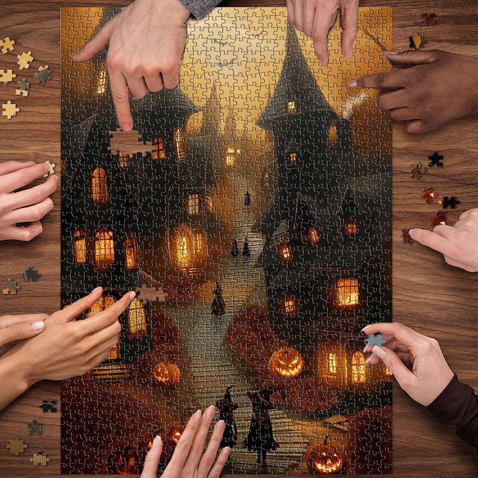 Mystic Pumpkin Town Jigsaw Puzzle 1000 Stücke
