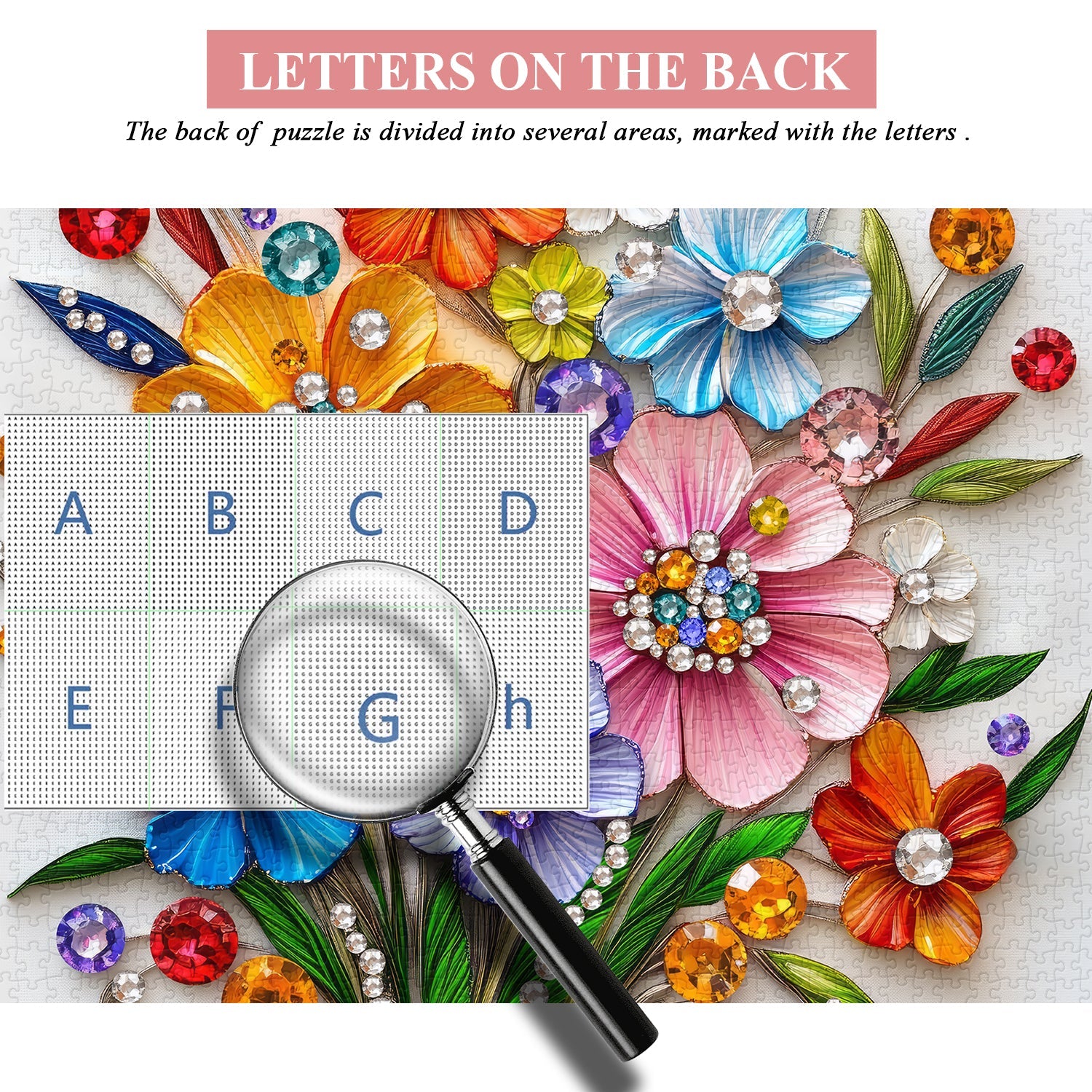 Crystal Wildflowers Jigsaw Puzzle 1000 piezas