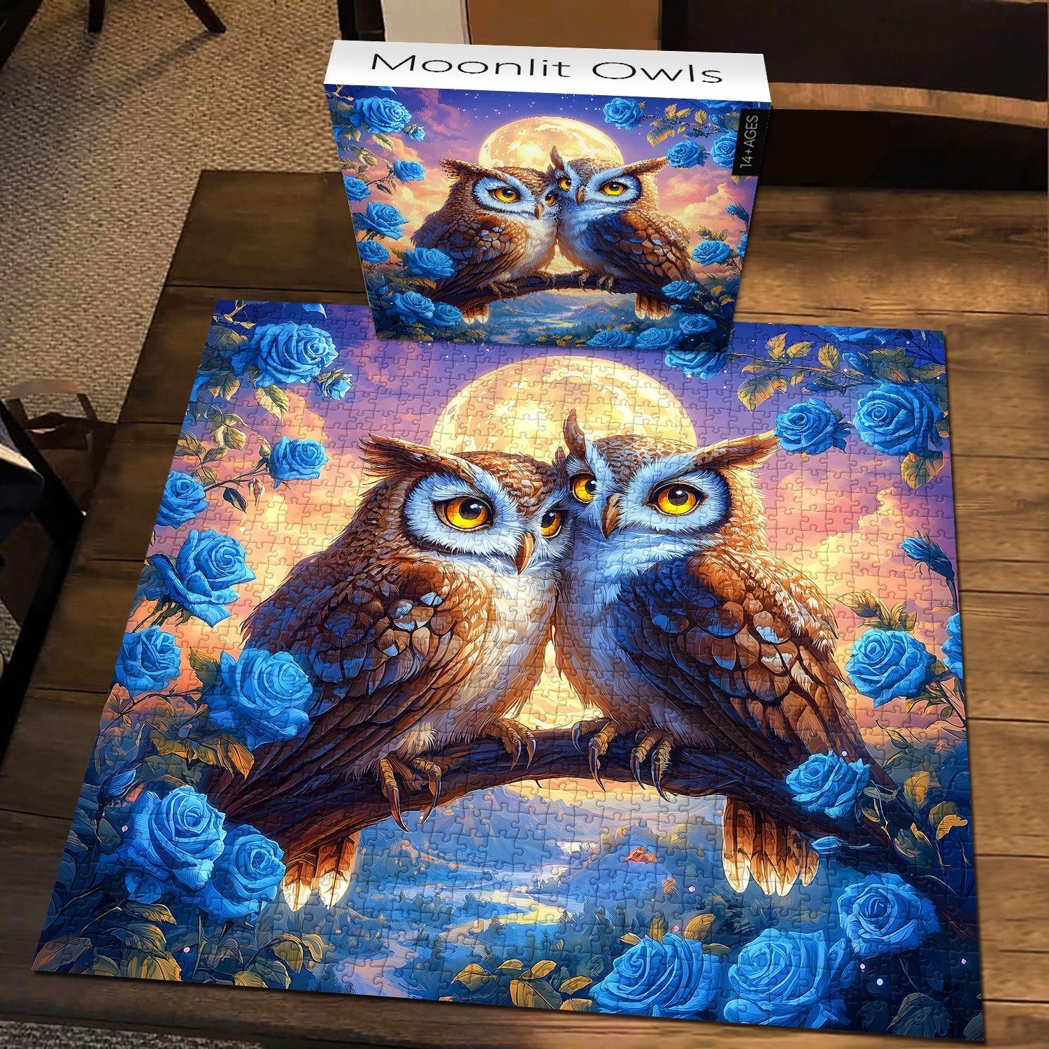 Owls de luna rompecabezas Puzzle 1000 piezas