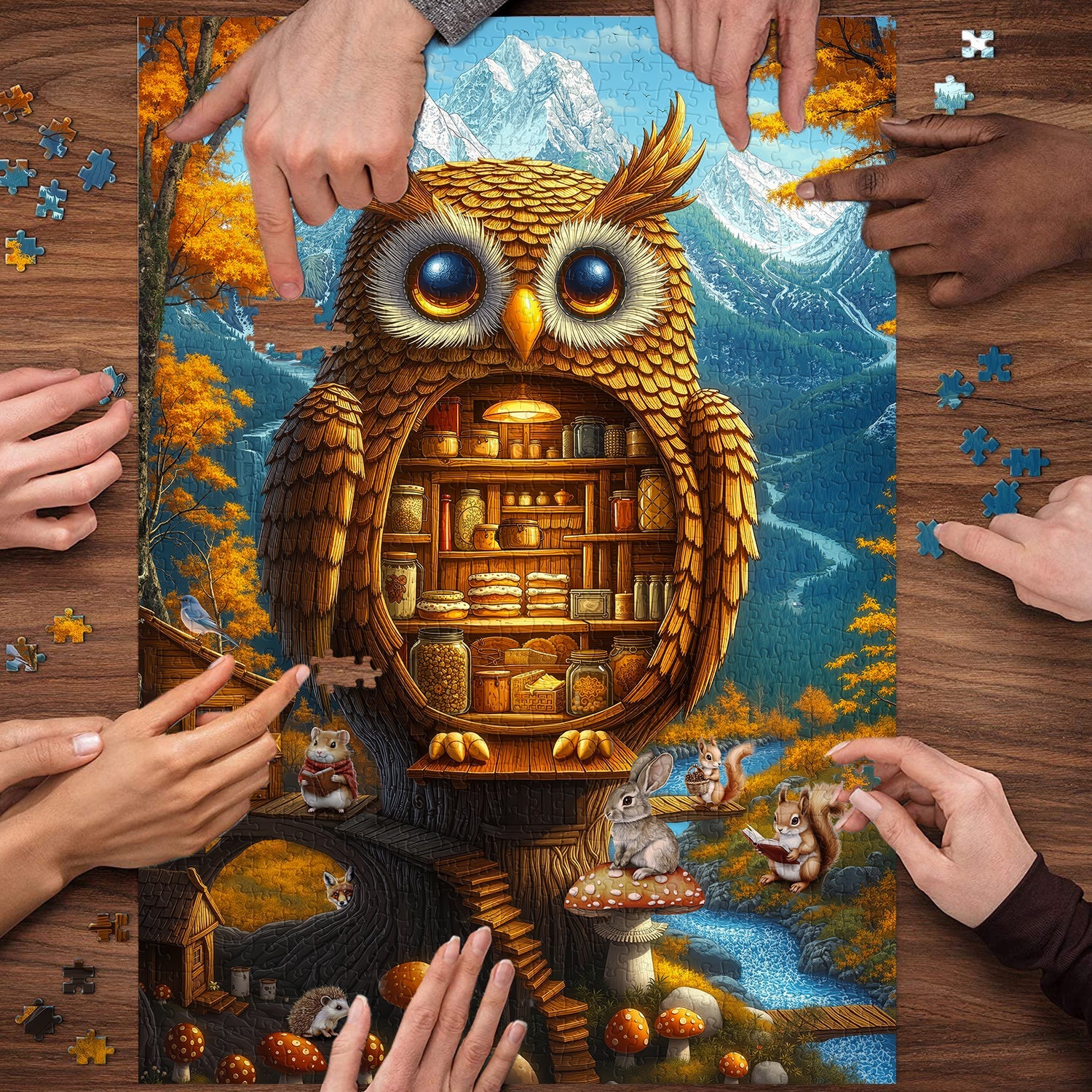 Owl’s Secret Pantry Jigsaw Puzzle 1000 Pieces
