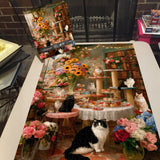 Cozy Cat Cafe Jigsaw Puzzle 1000 Pieces