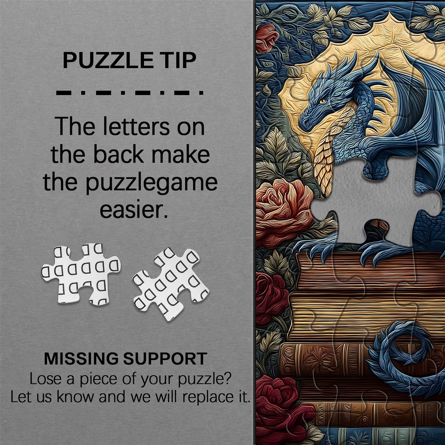 Blue Dragon Whisper Jigsaw Puzzle 1000 Pieces