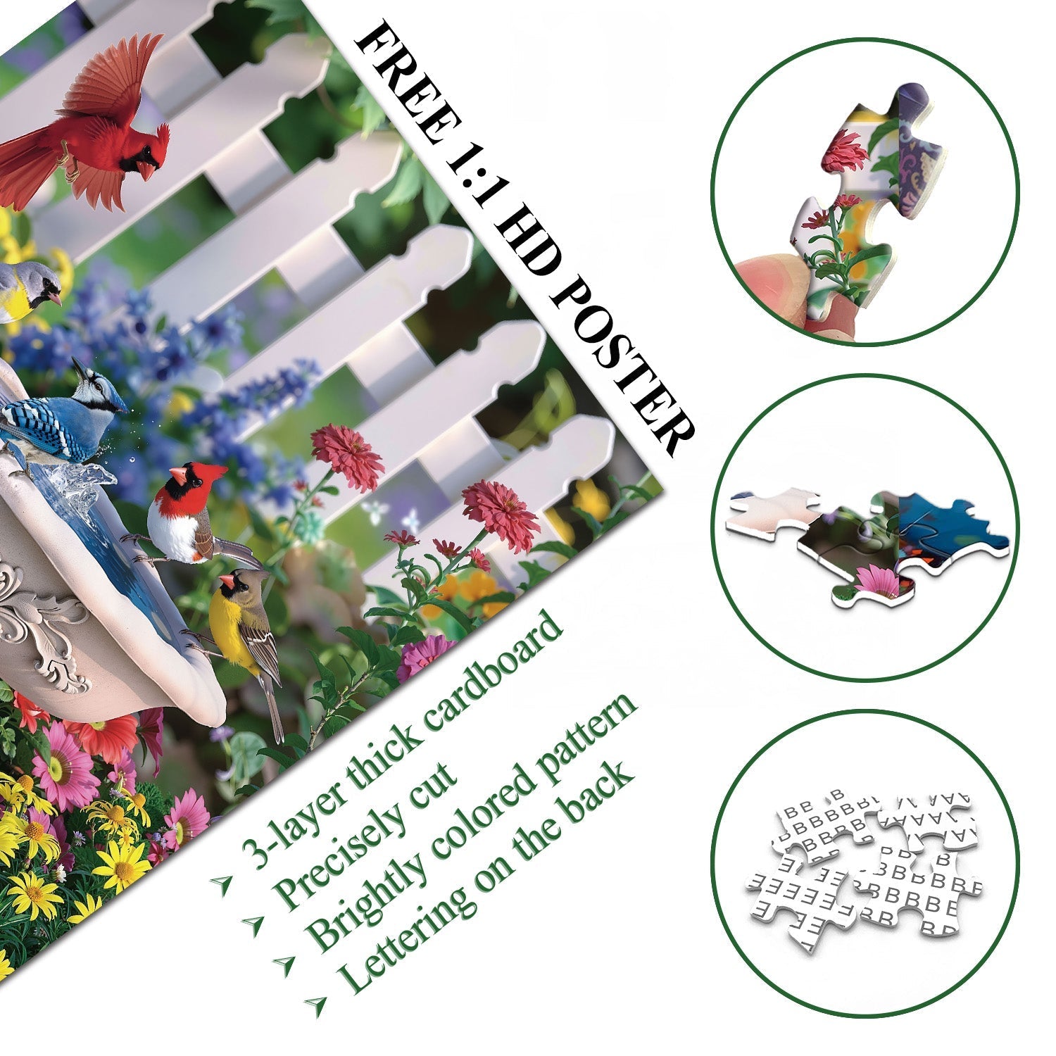 PiZZles de rompecabezas de impresión de primavera 1000 piezas