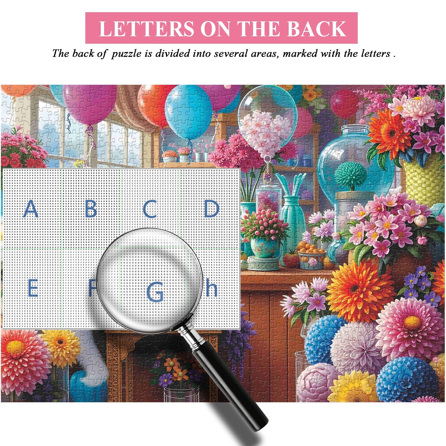 Gato entre flores rompecabezas rompecabezas 1000 piezas