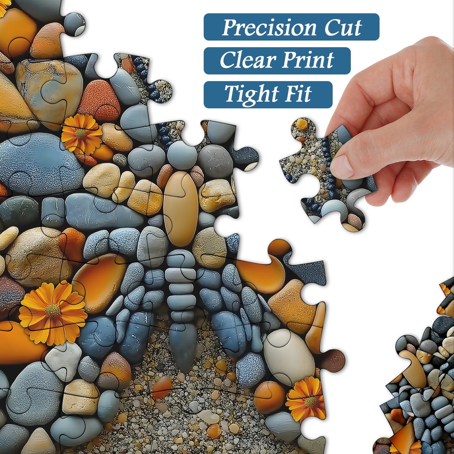 Rompecabezas de ala de guijarros 1000 piezas