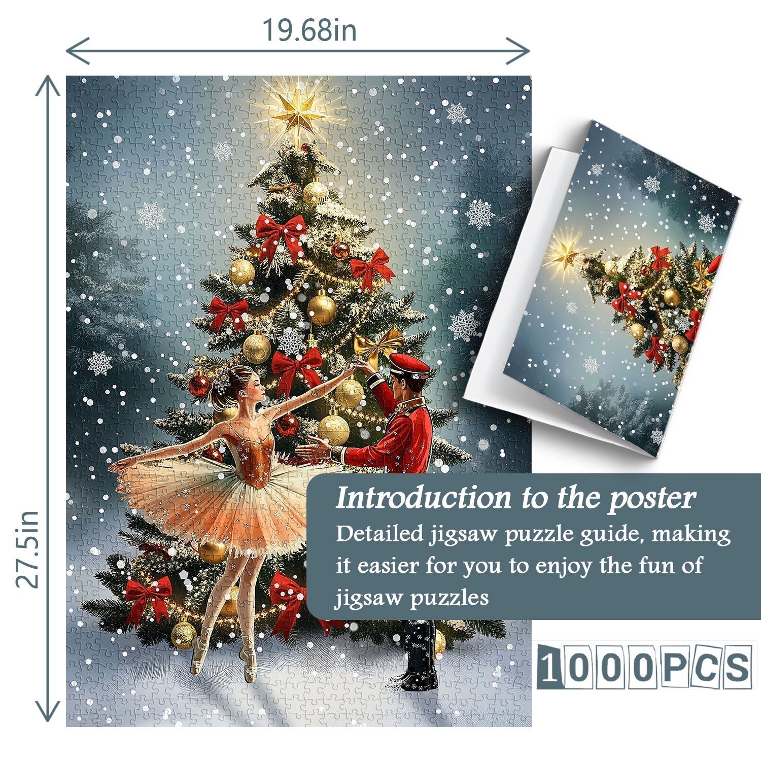 Puzzle Danza Stellata Di Natale 1000 Pezzi