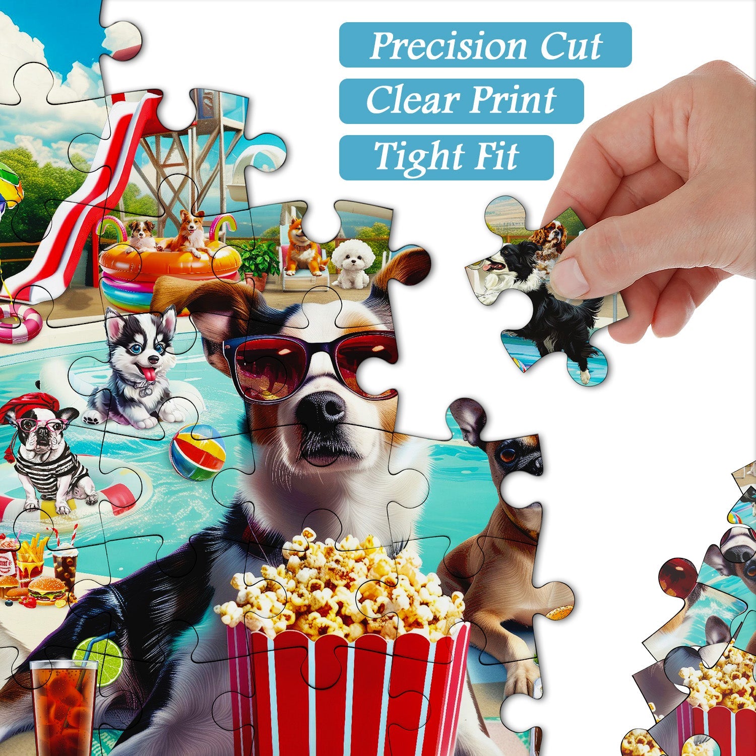 Pooch Pool Party Jigsaw Puzzle 1000 piezas