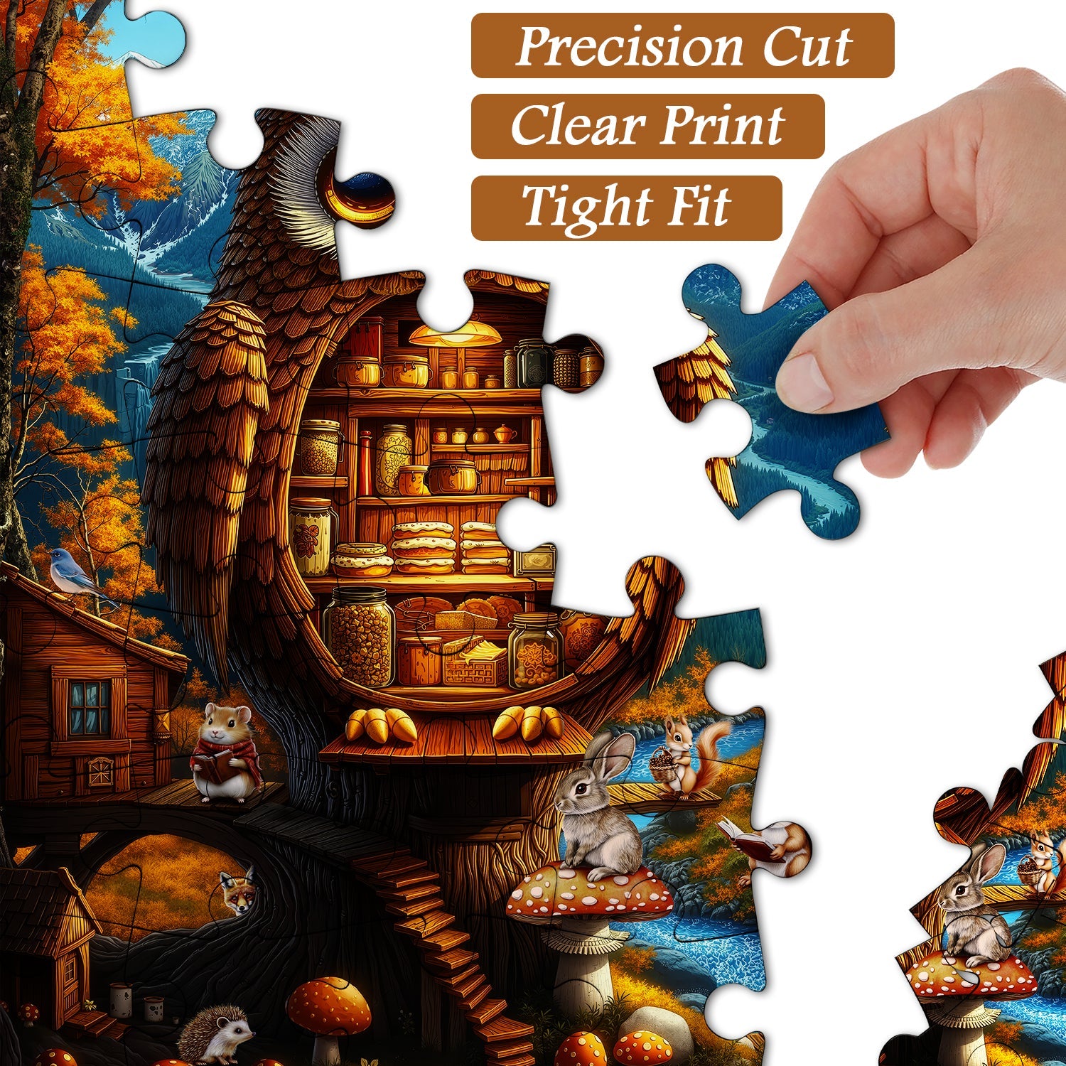 Owl’s Secret Pantry Jigsaw Puzzle 1000 Pieces