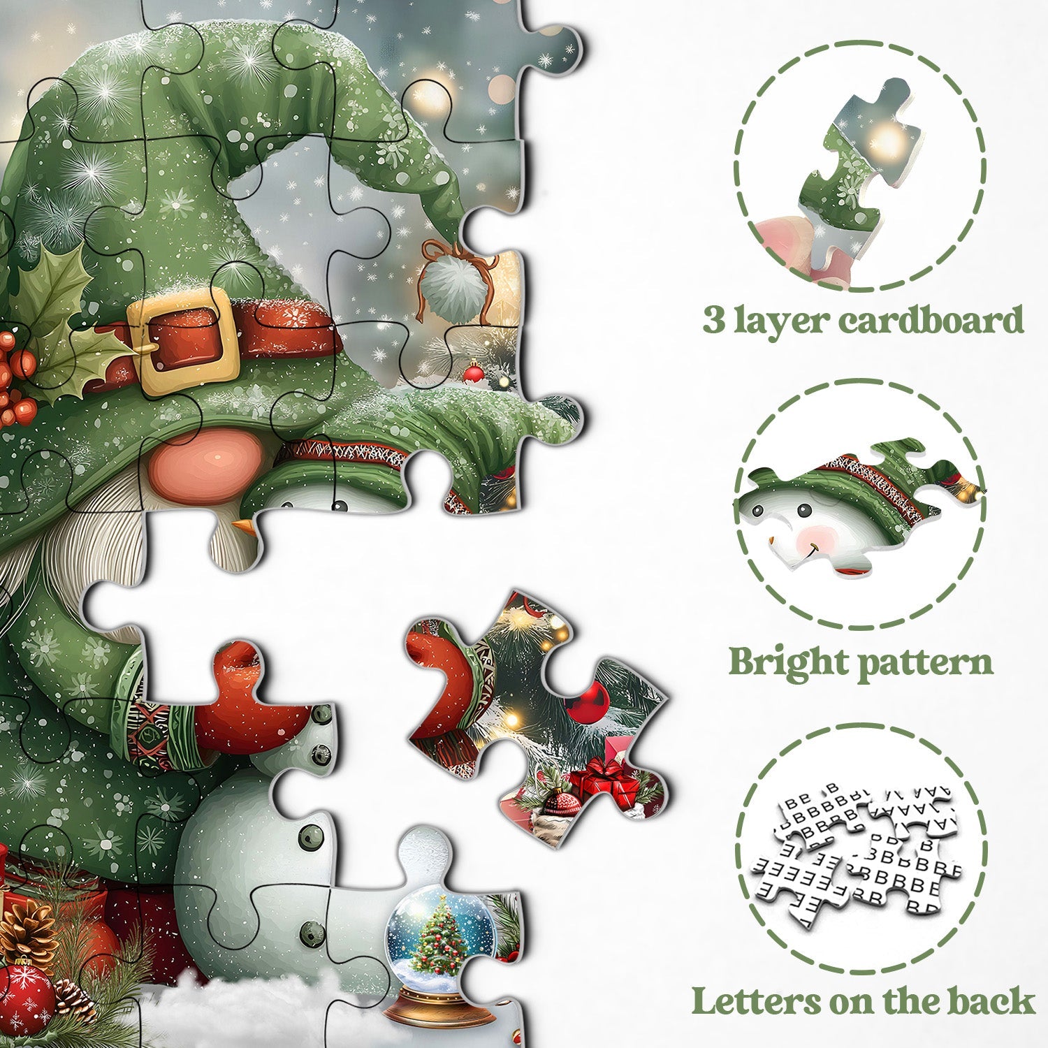 Gnome's Festive Friend Jigsaw Puzzles 1000 Pieces