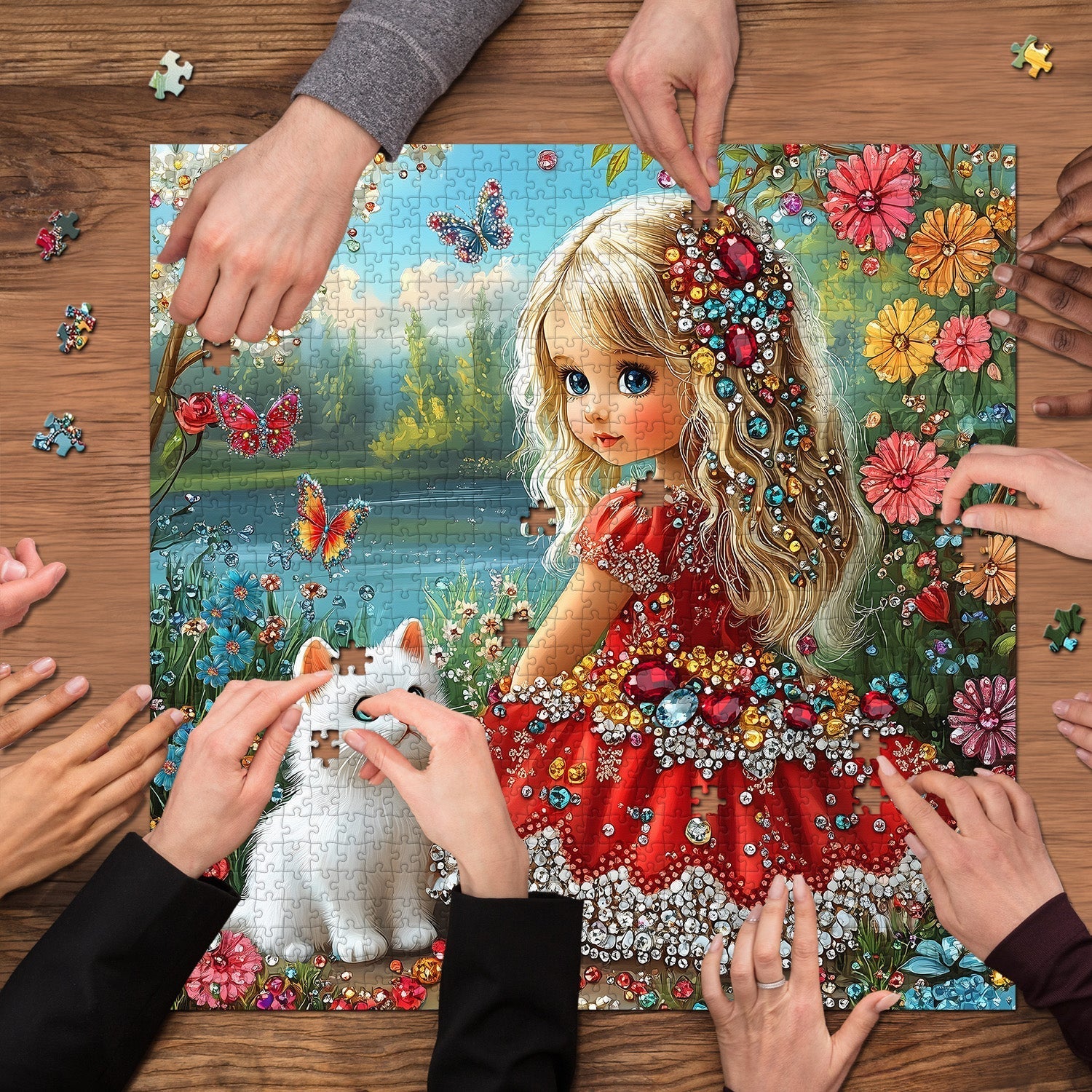 Gemstone Girl Jigsaw Puzzle 1000 piezas