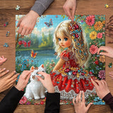Gemstone Girl Jigsaw Puzzle 1000 piezas