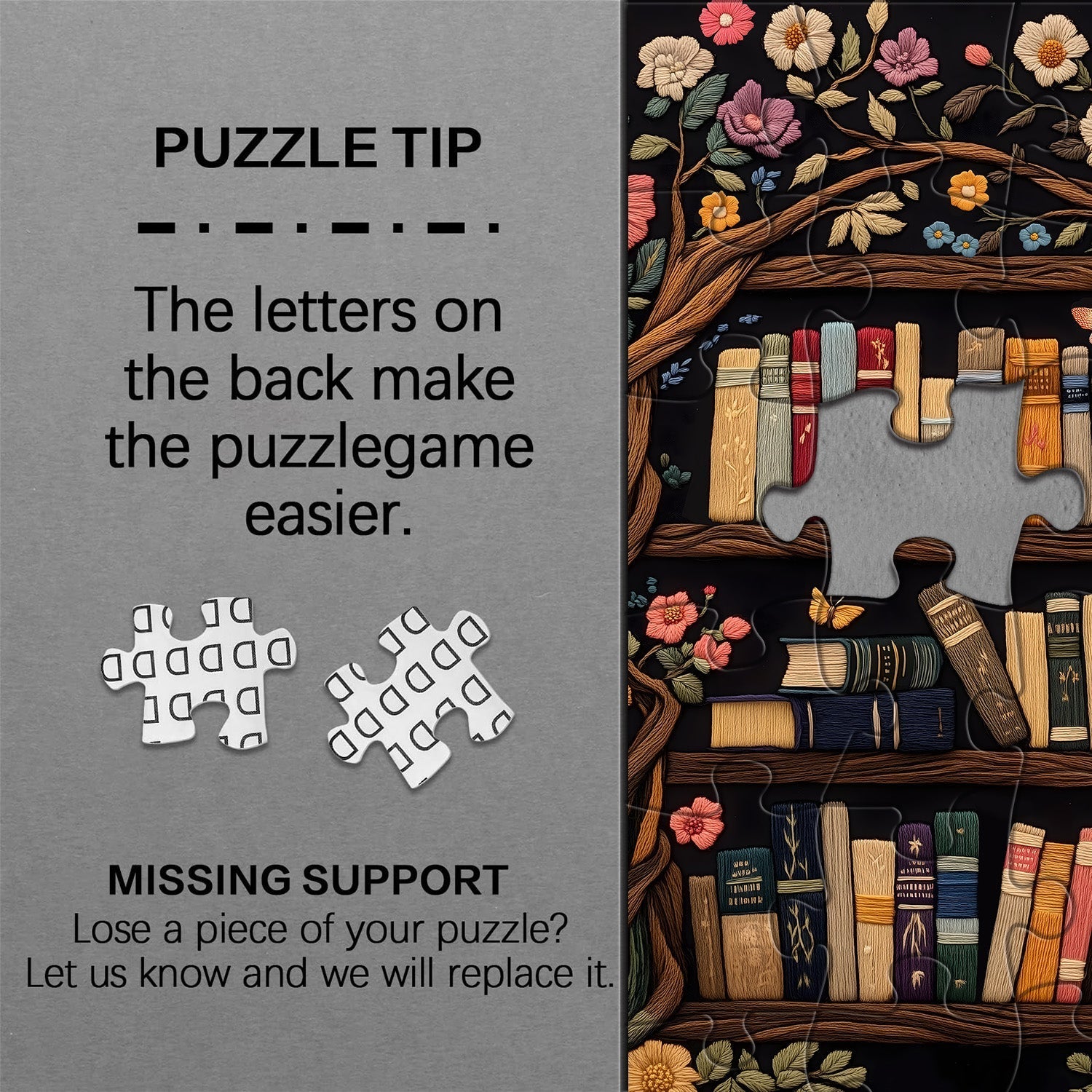 Libros entre Vines Jigsaw Puzzle 1000 piezas