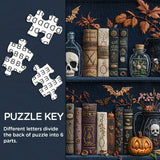 Spooky Bookshelf Nights Rompecabezas 1000 piezas