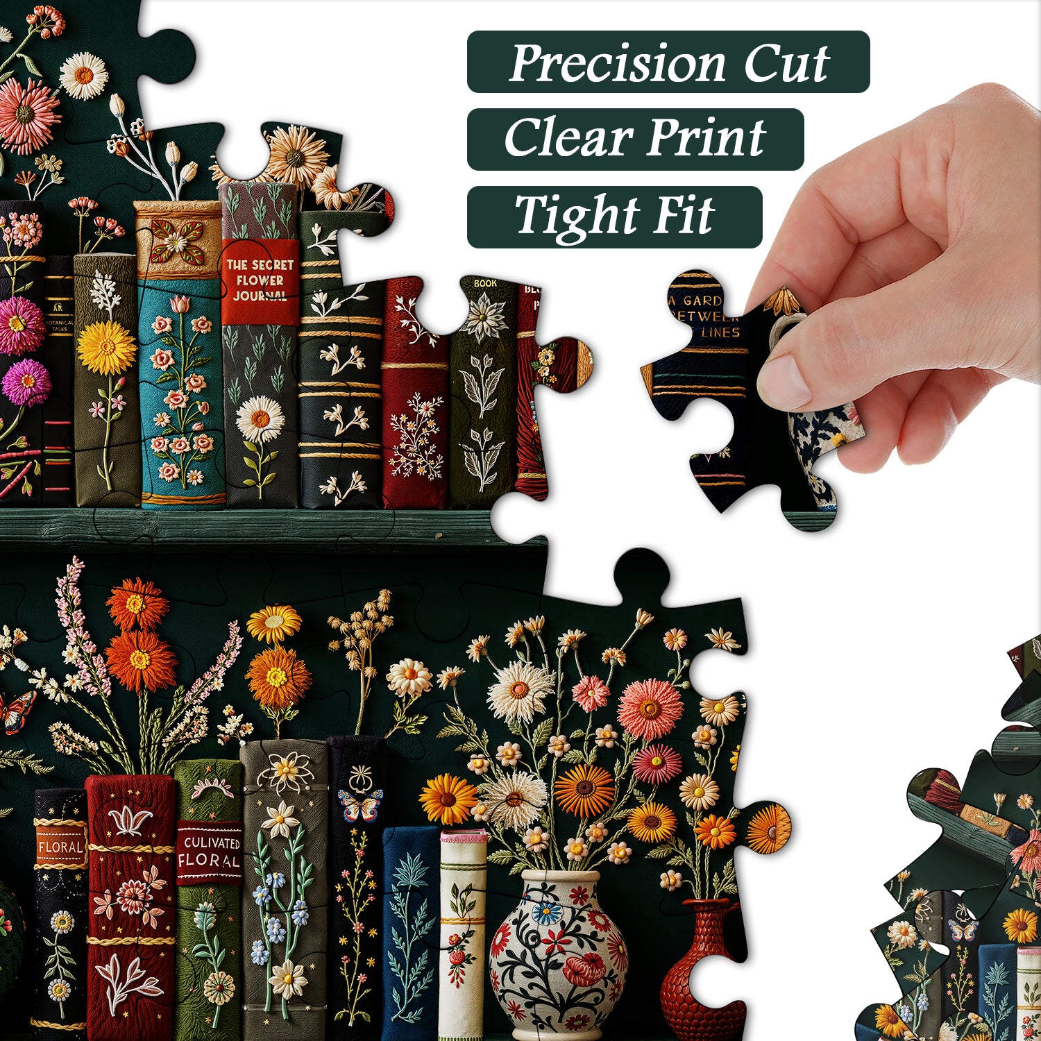 Rompecabezas de estantería de floración 1000 piezas