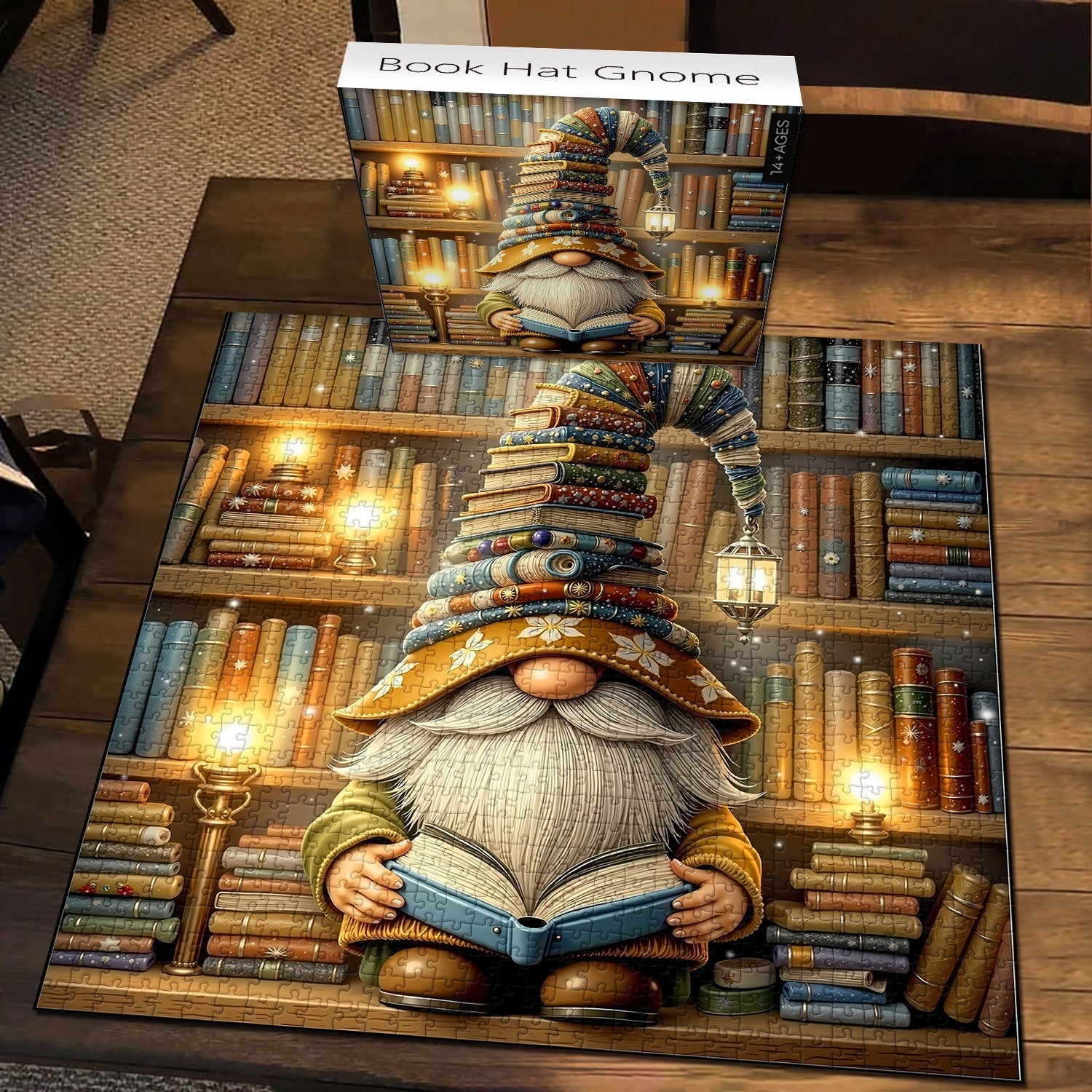Book Hat Gnome Jigsaw Puzzle 1000 Piezas