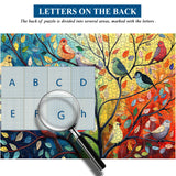 Pun puzzle a fila di gregge in fiore 1000 pezzi