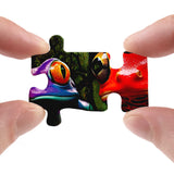 Colorido rompecabezas de rana 1000 piezas