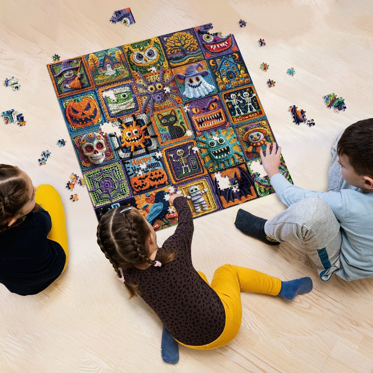 Halloween Collage Rhapsody Jigsaw Puzzle 1000 Pieces