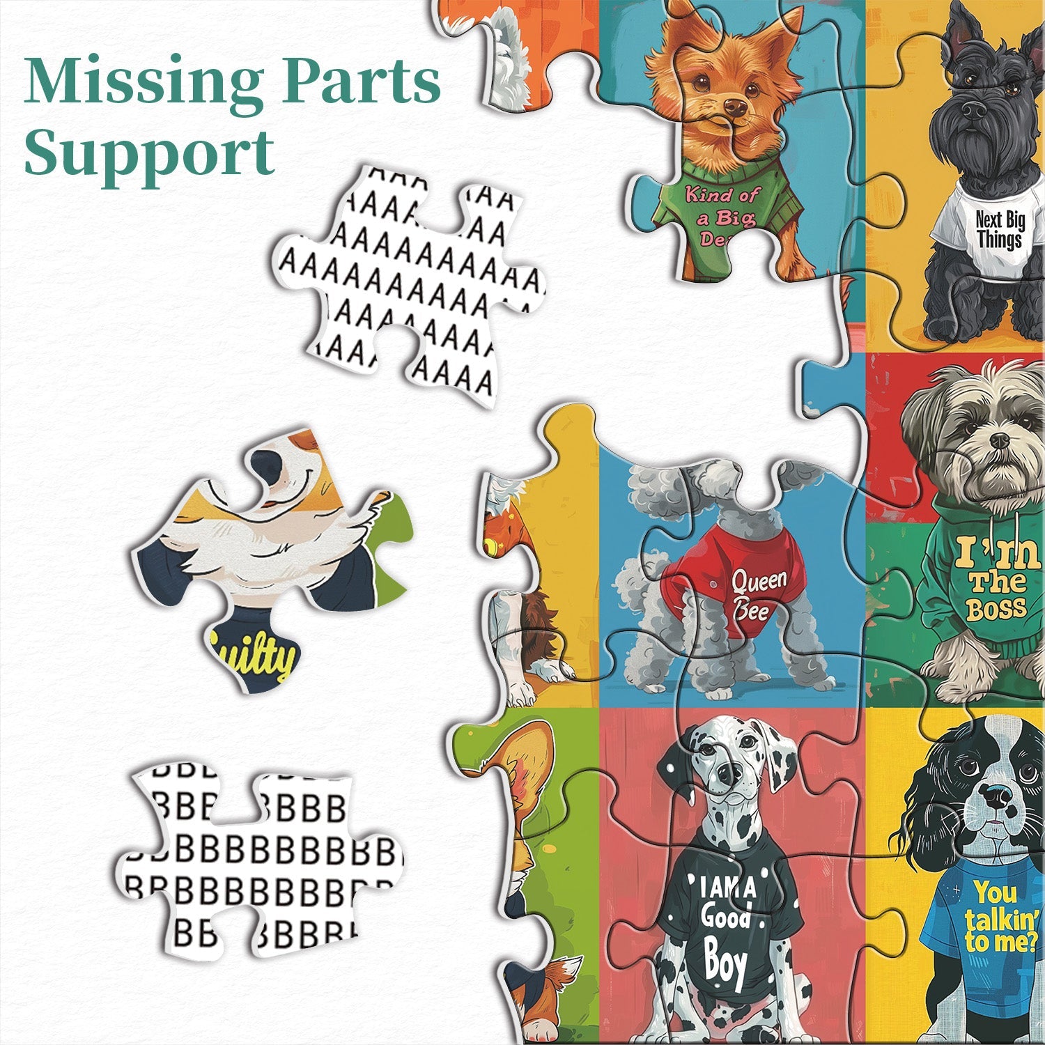 Lovely Dogs Jigsaw Puzzle 1000 piezas