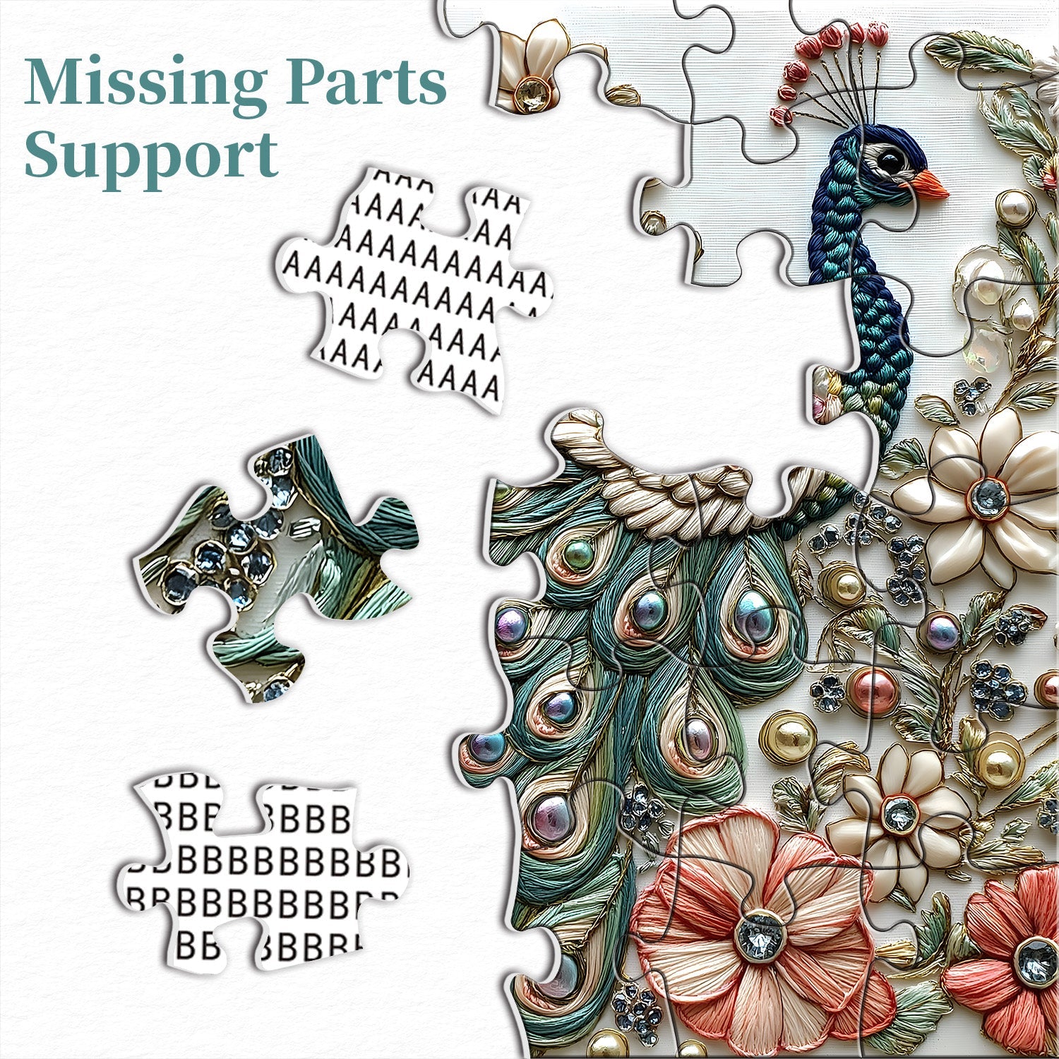 Rompecabezas de plumas de plumas brillantes 1000 piezas