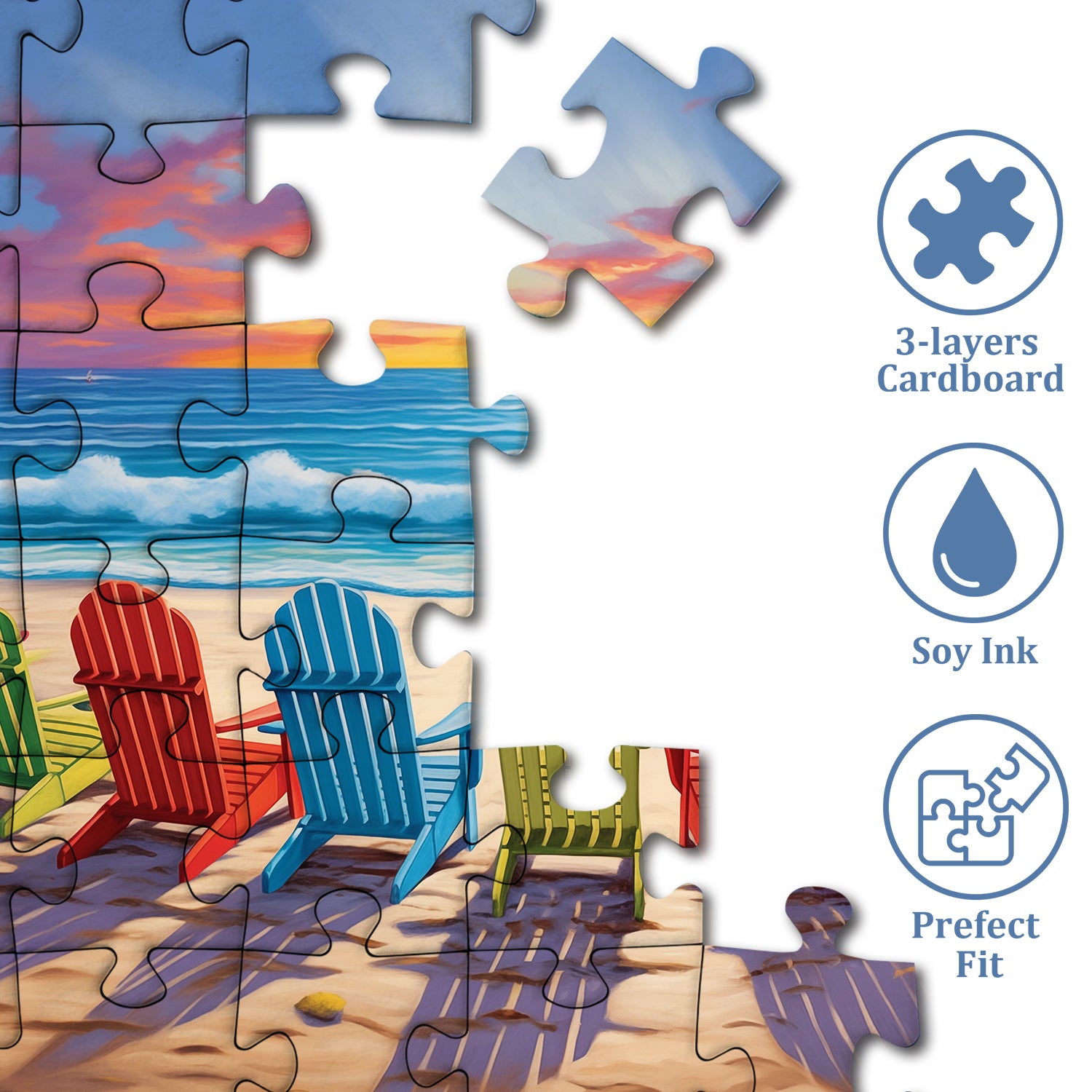 Beach Sunset Jigsaw Puzzle 1000 piezas
