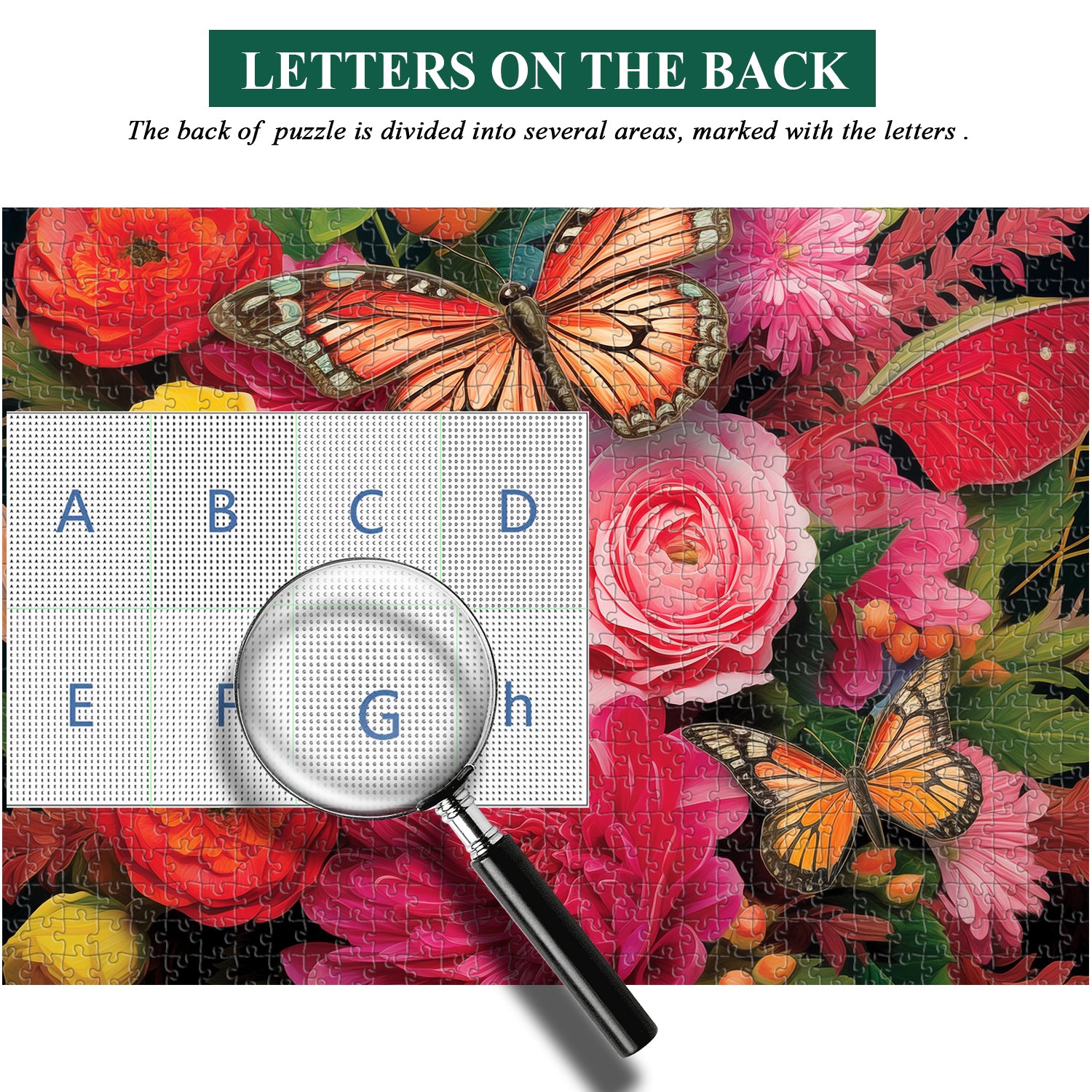 Mariposa y flores rompecabezas rompecabezas 1000 piezas