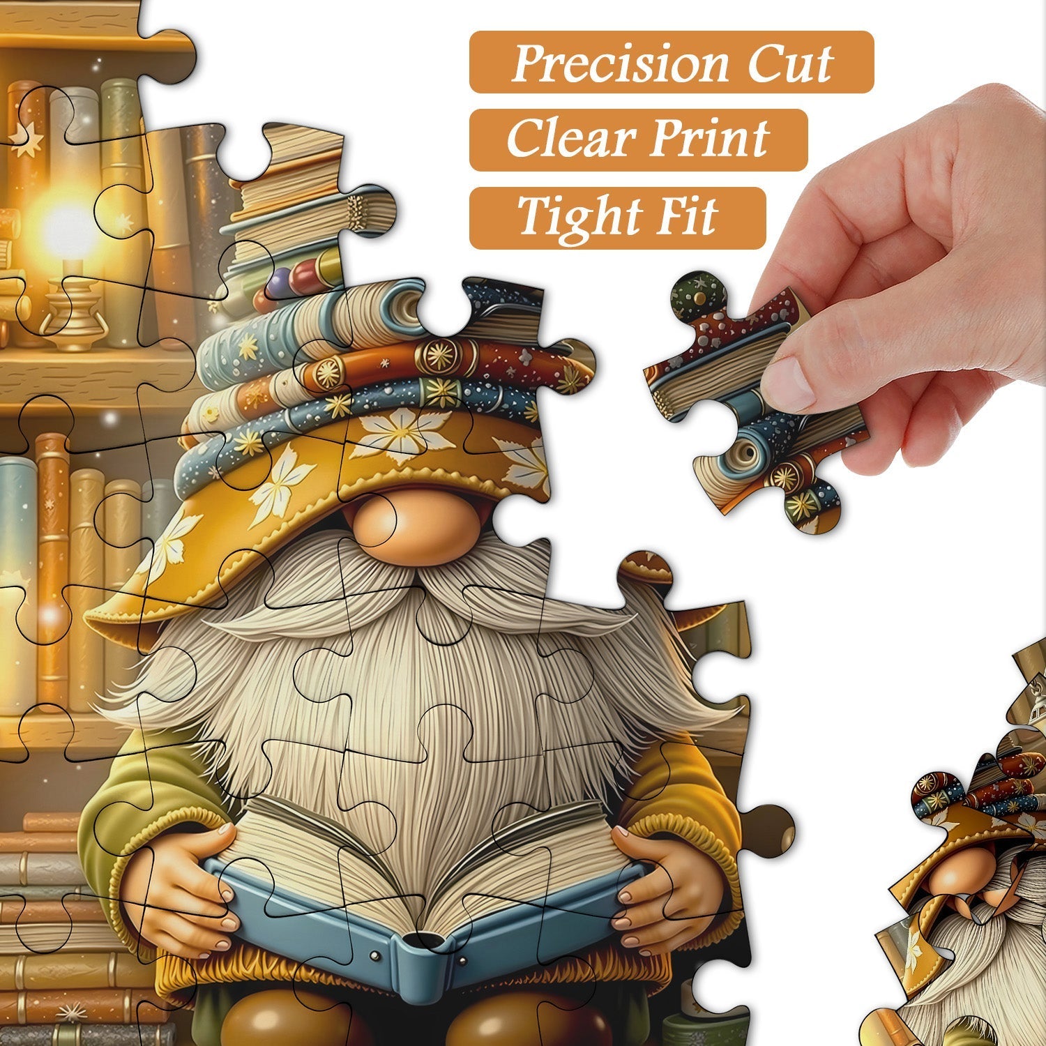 Book Hat Gnome Jigsaw Puzzle 1000 Piezas