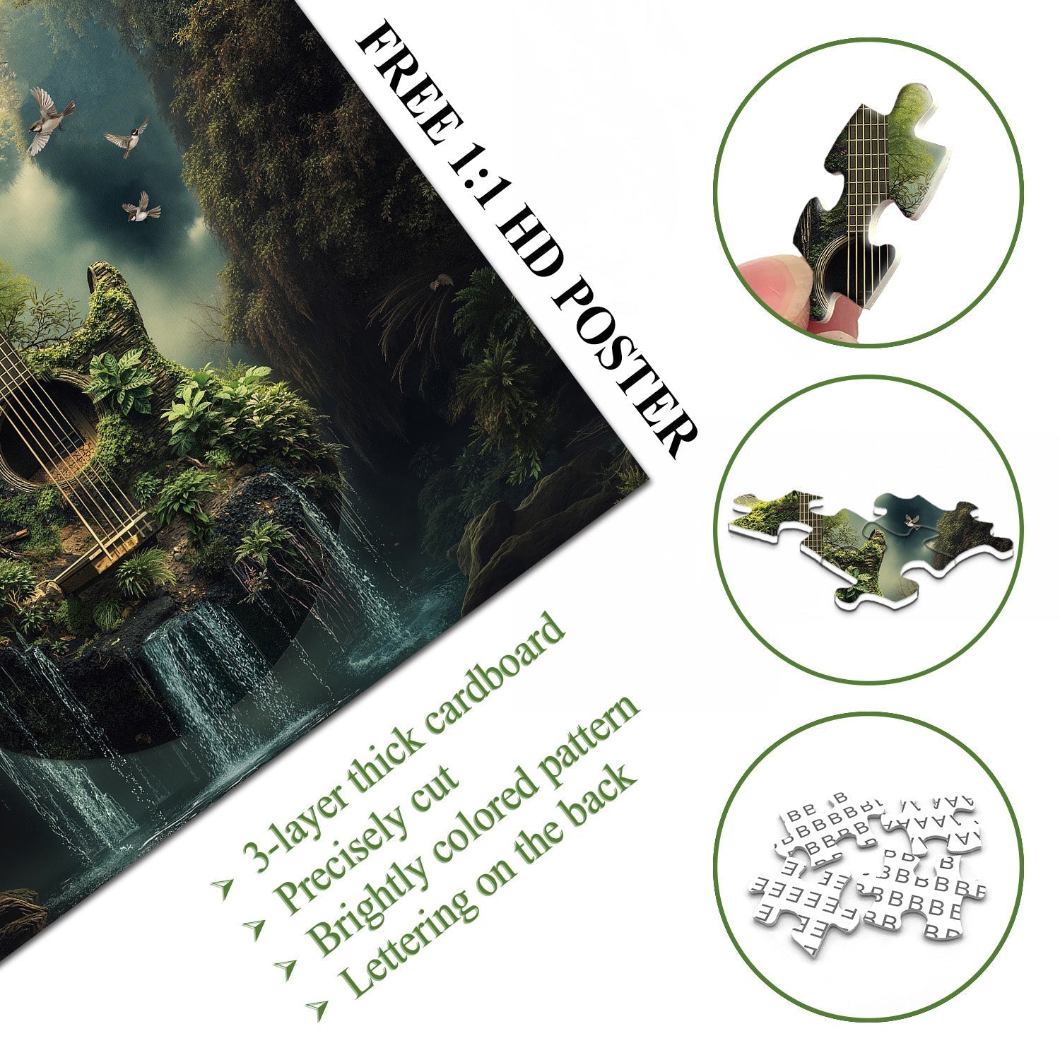 Rompecabezas del bosque de cuerda 1000 piezas