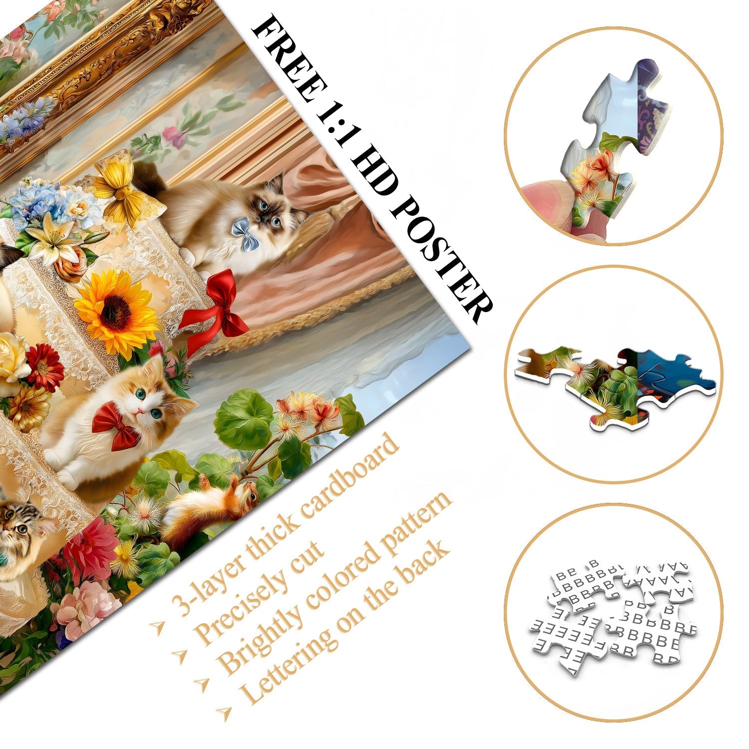 Cat Feast Jigsaw Puzzle 1000 Pieces