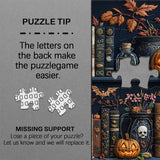 Spooky Bookshelf Nights Rompecabezas 1000 piezas