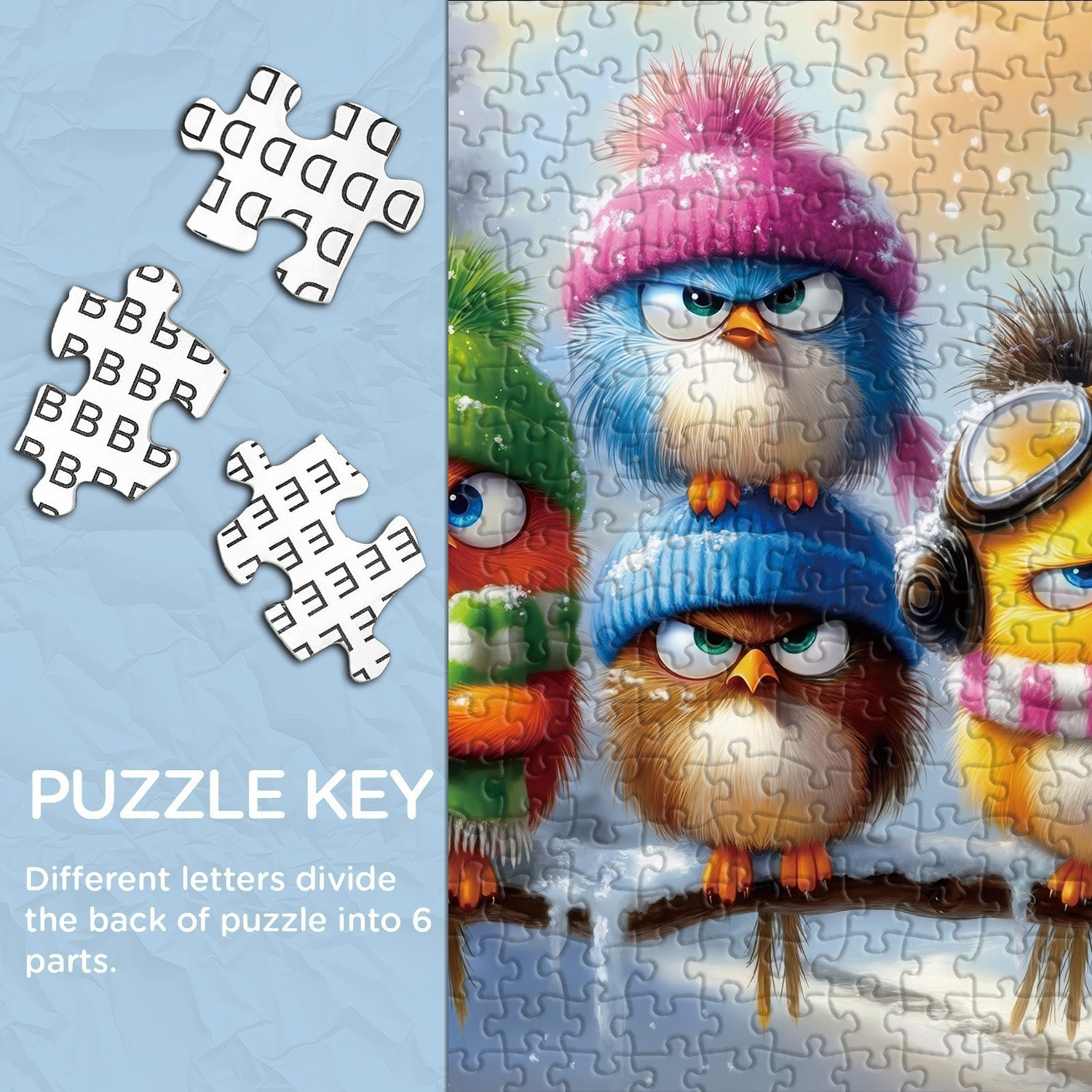 Winter Feathered Friends Jigsaw Puzzle 1000 Pieces