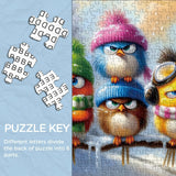 Winter Feathered Friends Jigsaw Puzzle 1000 Pieces