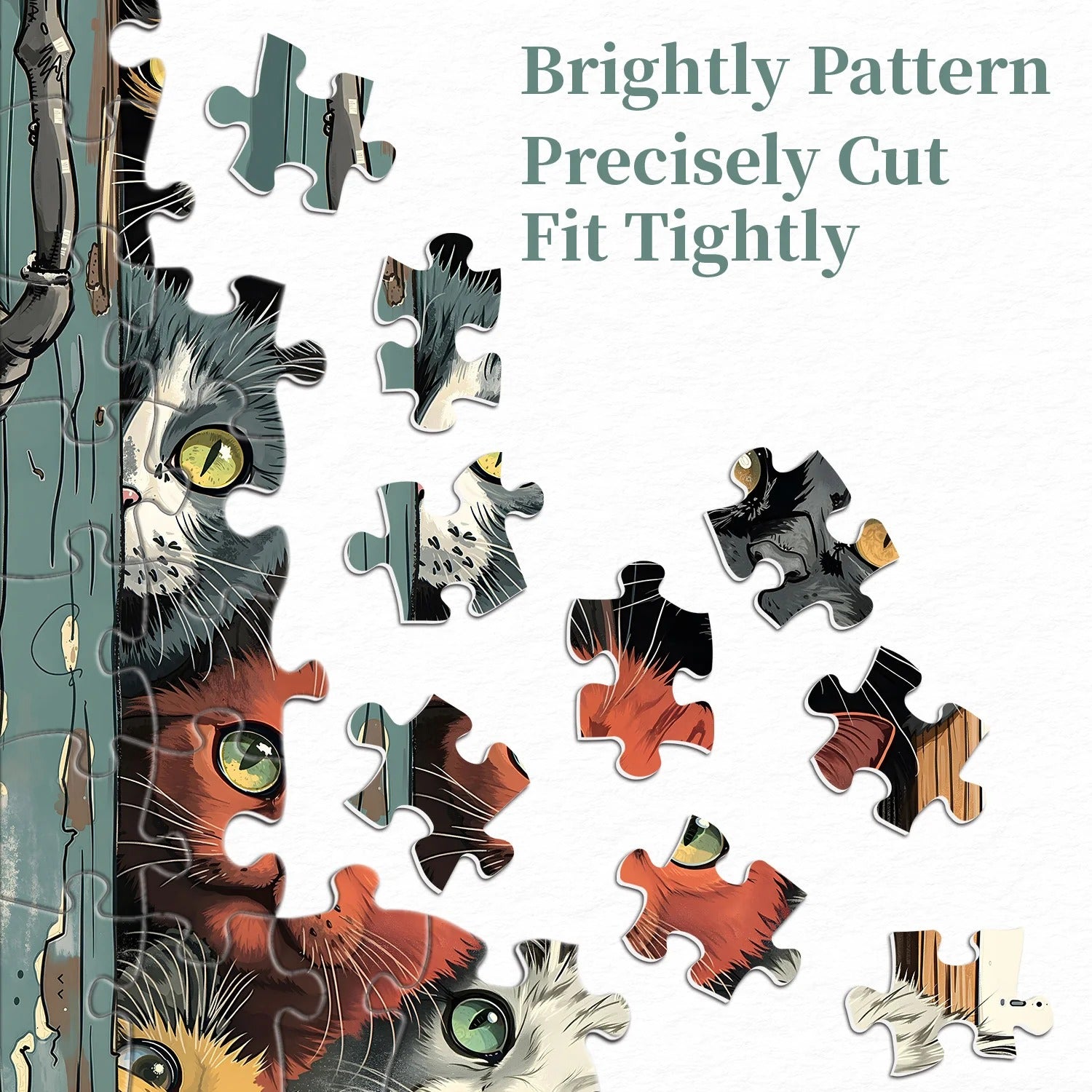 Neugieriger Katzenpuzzle 1000 Stück