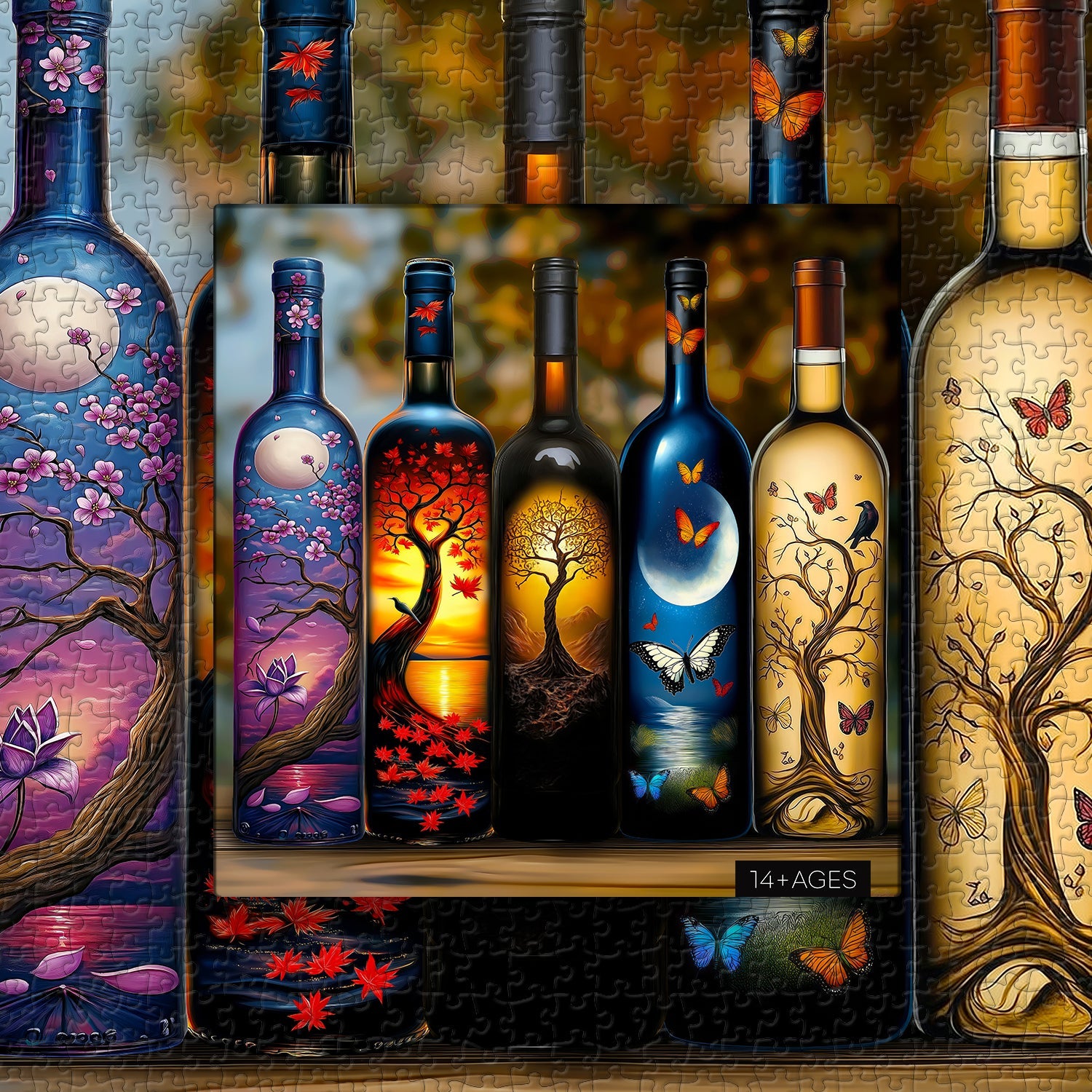 Botella secreta rompecabezas rompecabezas 1000 piezas