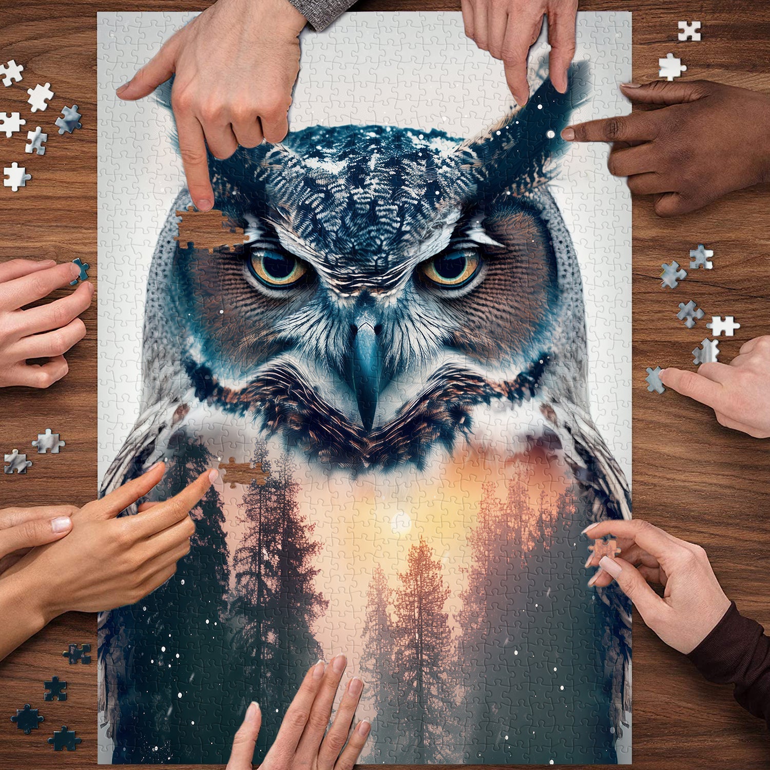 Jungle Owl Jigsaw Puzzle 1000 piezas