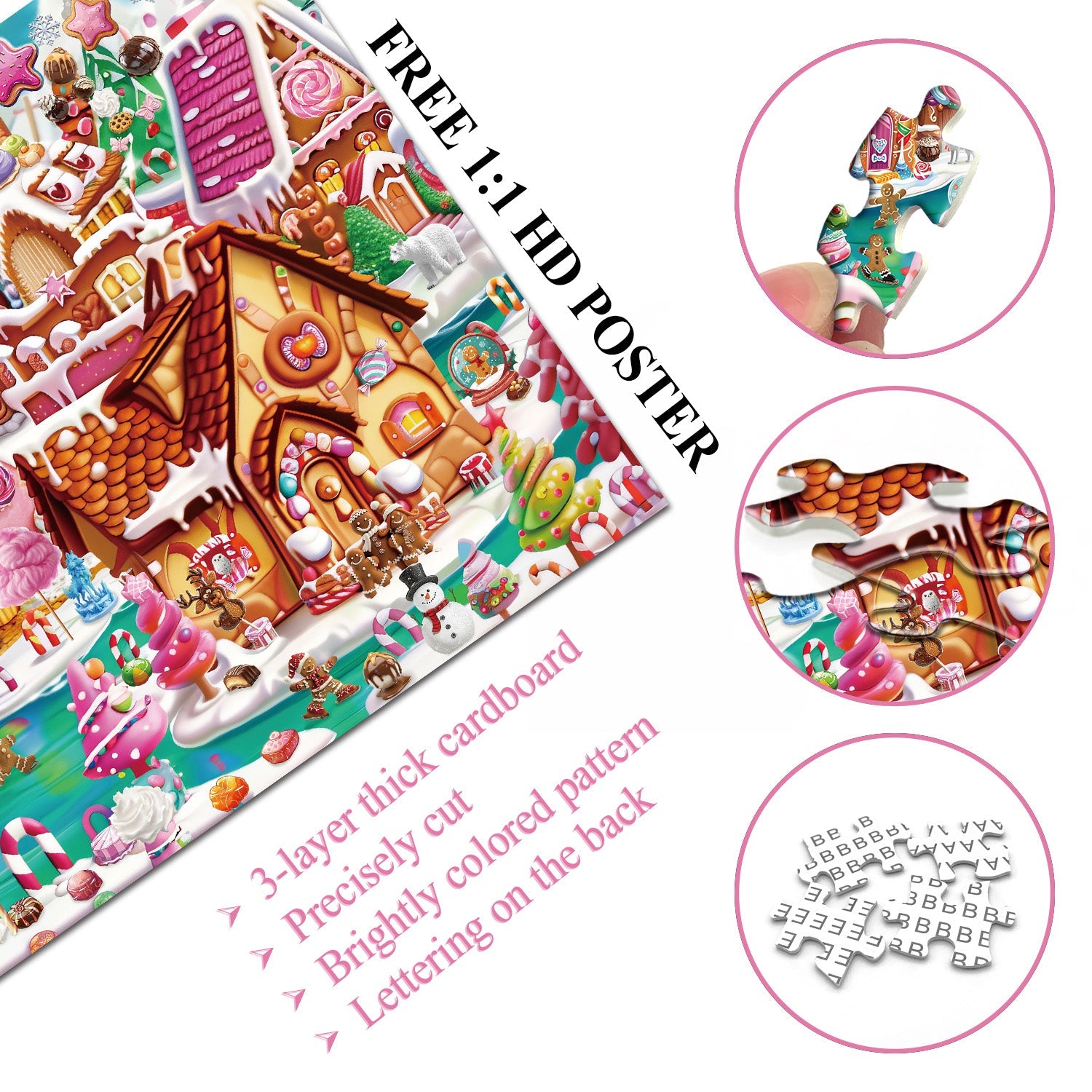 Candy Town Jigsaw Puzzle 1000 piezas